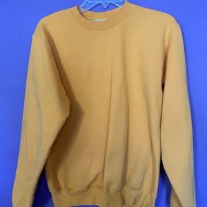 yellow champion crewneck size small very good condition